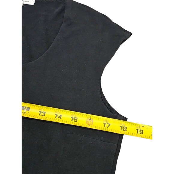 St. John Womens M Black Sleeveless Tank Top Basic Layering Shirt Modal Spandex - Picture 6 of 9